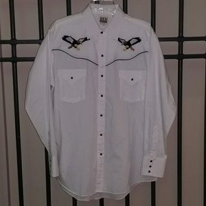 Fly Cattleman Golden Eagle Long Sleeve Snap